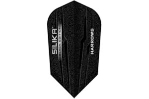 Plumas Harrows Darts Flights Slim Silika Black Hf5183