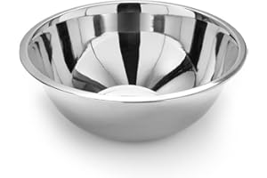 Forgast Bol | Acier inoxydable | Capacité 7,6 litres | Poli | Idéal pour toutes les utilisations en cuisine | Facile à nettoyer | Lavable au lave-vaisselle | Hauteur 12,5 cm | Diamètre 34 cm