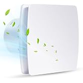Vankarr Silent Bathroom Extractor Fan, 100 mm Anti-Return Air Extractor Fan, Bathroom Fan with Anti Return Valve, Air Extract