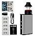 Produktbild E Zigarette VOVCIG N40 E Shisha Starter Kit Mod Box Electronic Cigarette 1600mah + 5 X E Cigarette Verdampfer Köpfe + 2 X Fantasie Aufkleber No NicotineSilber