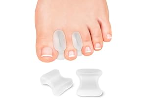 PGRODE 12 Pack Gel Toe Separators Silicone Toe Spacers for Women Men Bunion Corrector Pain Relief, Toe Alignment, Crooked, Overlapping, Hammertoe Correction (Small)