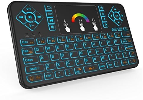 QQPOW Mini 2.4Ghz Touchpad Wireless Mouse with Mouse for Google Android Tv Box, Pc, Pad, Xbox 360, PS3, Htpc, IPTV (Colorful)