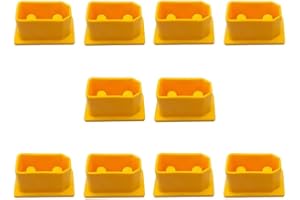 SPARKHOBBY XT90 XT90H XT90I XT90PW maschio femmina connettore protezione antipolvere in PVC copertura protettiva anti-sporco per RC Aircraft Drone fai da te (10 pezzi, femmina, giallo)