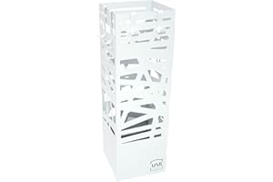 UNUS Portaombrelli in metallo, motivo bianco