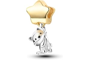 CYMYSS Breloque « Love and Heart » en argent sterling 925 pour femme - Pour bracelets et colliers européens