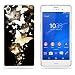 Produktbild Fubaoda Sony Xperia Z3 Hülle,[Goldener Schmetterling] Künstlerische Malerei-Reihe 3D Weich Ultra Slim TPU Case Schutzhülle Silikon Case für Sony Xperia Z3