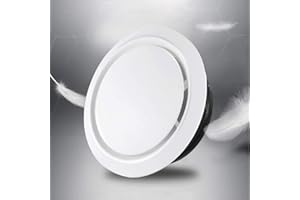 TYENAZA Griglia Aerazione Regolabile, 100mm Copertura per Condotti di Ventilazione Aria di Mandata Tubo Cappa Griglia Ventilazione, 4 Misure Copertura per Ventola di Ventilazione