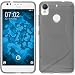 Produktbild PhoneNatic Case für HTC Desire 10 Lifestyle Hülle Silikon grau S-Style + 2 Schutzfolien