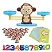 Produktbild Schimer Cartoon Tier Balance Skala Math Spiel, das pädagogisches Spielzeug der Kinder Lernt AFFE Balance Anzahl Zählen Spiel Spielzeug Kinder Frühe Intelligente Lernspielzeug für Kind Kind Vorschule
