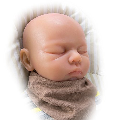 IVITA 18'' 7lbs Reborn Silicone Baby Doll Lovely Lifelike Cute Baby Sleeping Girl