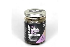 NERO FERMENTO NB Crème à tartiner à l'ail noir biologique de Voghiera D.O.P. 80 gr, Made in Italy, Riche en antioxydants et sans conservateurs, Excellent sur les croûtons ou pour assaisonner les pâtes