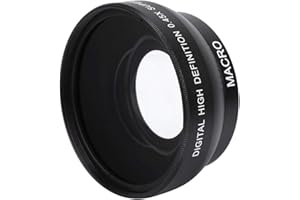 SXHLSELLER Lenti della Macchina Fotografica - Obiettivo Grandangolare 0.45X per Videocamera da 49 mm - Fotocamera Impermeabile/Antigraffio/Antiolio Len