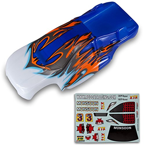 Preisvergleich Produktbild Redcat Racing Monsoon Körper, weiß / blau