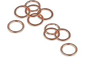 AUTOCRAFT (10 pezzi) Guarnizioni vite di scarico dell'olio, 16 x 22 mm, guarnizioni adatte per C1 C2 C3 C4 C5 Jumper Picasso DS5 Berlingo Duster Sandero Mini 1007 306 307 308 Partner OEM: 7703062062