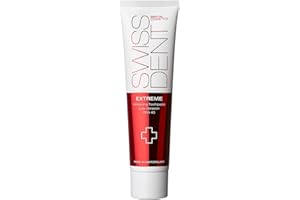 ‎SWISSDENT SWISSDENT EXTREME ZAHNCREME, 100 ml Whitening Zahnpasta, hilft speziell bei Verfärbungen durch Rotwein, Kaffee und Rauchen, mit Koenzym Q10 & Vitamin E für gesunde & weiße Zähne