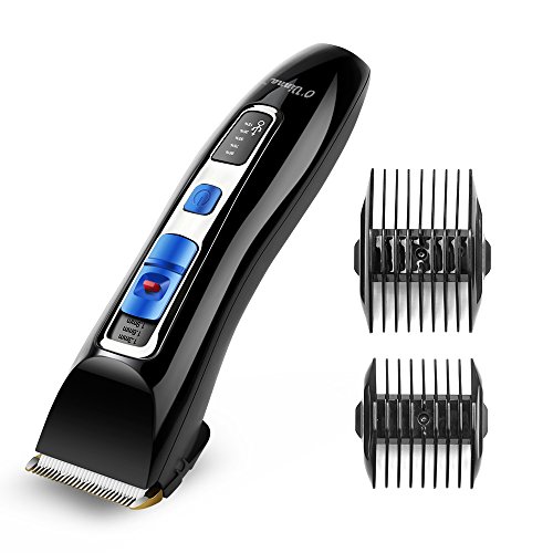 Haarschneider O’vinna Gesichtshaartrimmer Körperpflege Edelstahl Haarscherer tragbare elektrische Haarschneidemaschine Haar Klipper Hair clipper Cleaner Removal Shaver (schwarz) - 2
