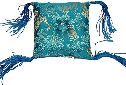 Tibetan Singing Bowl Cushion (Turquoise)