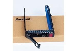 Heretom 2,5" SAS/SATA Disco Rigido Tray Caddy Vassoio per HP Proliant Gen8 Gen9 DL380p G8 DL560 DL388 DL360p DL160 ML350e ML310e SL250s Series, PN:651687-001 653955 651699 (adatta solo per 2,5 SFF)