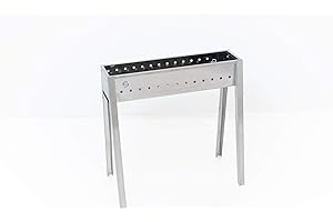 LISA s.r.l. Canalina Cuocispiedini ed Arrosticini a Carbone - Acciaio Inox - Milano 50 cm