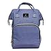 Produktbild TENGGO USB Aufladung Wasserdicht Oxford Baby Windel Wickel Rucksack Mumie Reisetasche-Lila