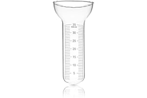 BigDean Regenmesser/Niederschlagsmesser - Für 1-35 mm Messungen - Einfach abzulesen - Qualität aus Glas - Perfekt für das Messen von Niederschlagsmenge