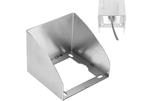 QUVBKZ Steckdose Regenschutz Edelstahl, 9 × 8.7cm Steckdosenschutz Kindersicherung, Draussen Aussensteckdose Wasserdicht, für Badezimmer, Toilette, Außenbereich