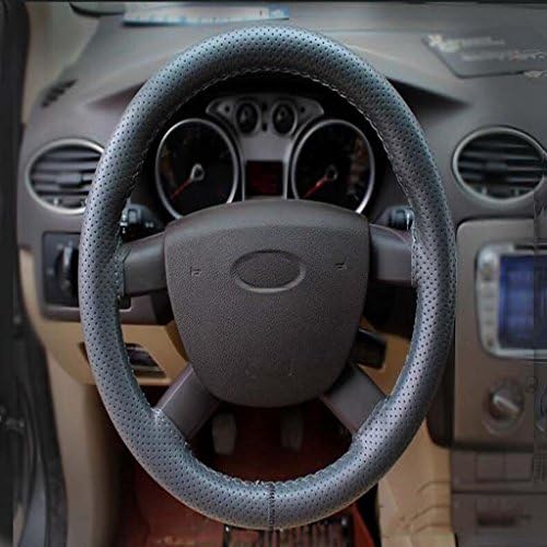 Madaye General leather hand stitched steering wheel sets leather car hand stitch handle sets 38cm