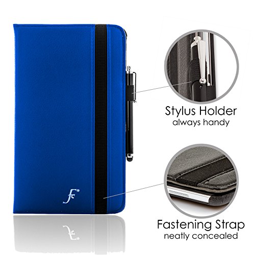Forefront Cases® Neue Leder Drehbar Hülle Tasche Case Cover für Samsung Galaxy Tab S2 9.7 T810N – Rundum-Geräteschutz und intelligente Auto-Sleep-Wake-Funktion – inkl. Eingabestift - 5