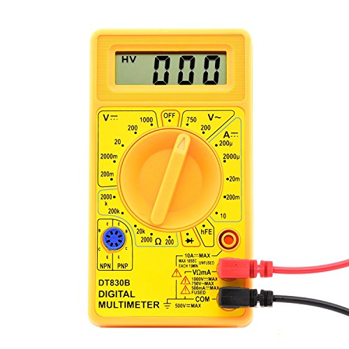 SCHOFIC DT830D General Purpose AC/DC Hand-held Digital Multimeter with Diode Transistor Test Function