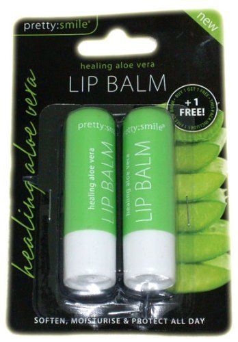 Pretty Smile Lip Balm Aloe Vera 2pk