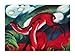 Produktbild 1art1 37271 Franz Marc - The Red Deer Poster Kunstdruck 80 x 60 cm