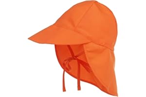 LACOFIA Sombrero de Playa de protección Solar para bebé Gorro de Verano de Solapa Ajustable Super Suave para niños
