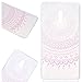 Produktbild SMART LEGEND Nokia 6 Weiche Silikon Hülle TPU Bumper Transparent Handyhülle mit Rosa Mandala Muster Durchsichtig Schutzhülle Backcover Crystal Kirstall Clear Etui Ultra Slim Design Glatt Weich Handytasche Soft Case Silicon Protective Cover Flexible Dünne zurück Schale