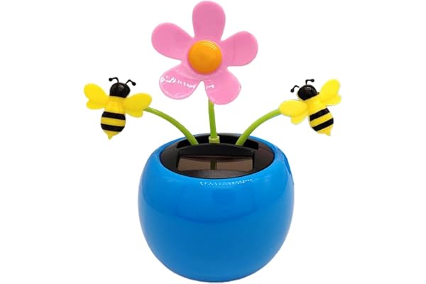 Générique Fleur Solaire Dansante, Danse Solaire, Jouet Voiture Solaire Fleur Solaire FL-IP Flap en Plastique, Figurine Hawaïenne Voiture, Décoration De Voiture Solaire