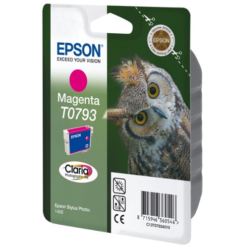 Epson T0793 Cartouche d'encre d'origine Claria magenta pour SP 1400