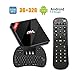 Produktbild EstgoSZ Android TV Box 3GB RAM + 32GB ROM Android 7.1 mit Amlogic S912 Octa-Core 64 Bits Smart TV Box 4K Ultra HD Bluetooth 4.1 Dual WiFi 2.4GHz / 5GHz 1000 LAN H.265 3D mit Klein Kabellose Tastatur