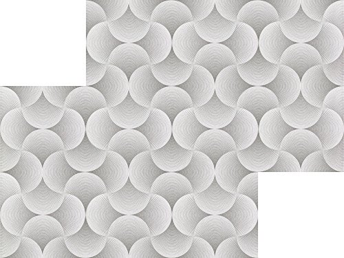 1 m2 Deckenplatten Panorama-Effekt Styroporplatten Paneele 50x50cm, SHELLS GREY - 2