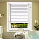 Klemmfix Duo-Rollo Doppelrollo im oben angegebenen Außenmaß (Stoffmaß ca. 4 cm schmaler)