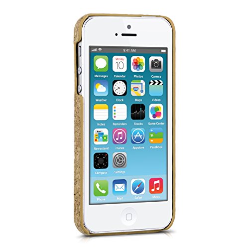 kwmobile Funda para Apple iPhone SE   5   5S - Carcasa Protectora de  Corcho  para tel  fono m  vil - Cover  Trasero  r  gido y Resistente