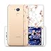 Produktbild Hülle für Huawei Honor 6A Cover , Wenjie Transparent Rose Pflaume Fleur Silikon Handyhülle Schutzhülle für Huawei Honor 6A