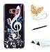 Produktbild Galaxy S8 Hülle, Galaxy S8 Handyhülle, TOUCASA® Niedlicher Cartoon Muster Design Weiche TPU Silikon Zurück Gummi Stoßstange Schutzhülle für Samsung Galaxy S8 + Frei Touch Stylus Pen & Staubsteck-Musik Note