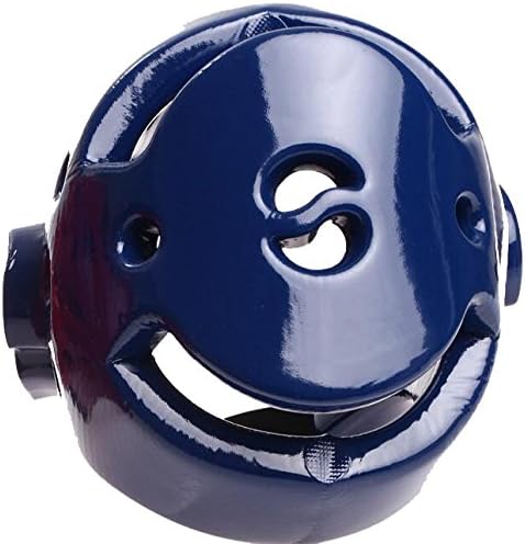 UPANTECH Adults Kids Head Guard Gear Training Sparring Helmet Kick Boxing Protection S M L XL (Blue, L)