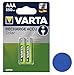 Price comparison product image 2 x Varta AAA Micro 550 mAh Rechargeable Quick Charge, without Memory Effect for Cordless Telephone Dect Telefon Siemens Gigaset S67H/S680/S685 SX680/SX685 S680 IP/S685 IP/S68H, S790, S795, SX790/SX795, S79H, Telekom T C520, T-Sinus 702S; Sinus 700; Sinus 700i; Sinus 900/Sinus 900i, Sinus 721, Sinus 722/Sinus 820; Sinus 301I/A – Sinus 302i/A 302i – Sinus 301I, Sinus 301/301/302/A 302 – Sinus 502i/A 502i Sinus 502 A 502, Sinus A602, + Online Sale Shop Shopping Trolley Token