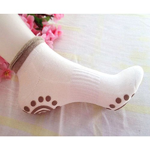 DAS Leben Yoga-Socken mit Gummipunkte gegen Rutsch von Baumwolle für Damen (4 Paare) size: 35-38 - 4