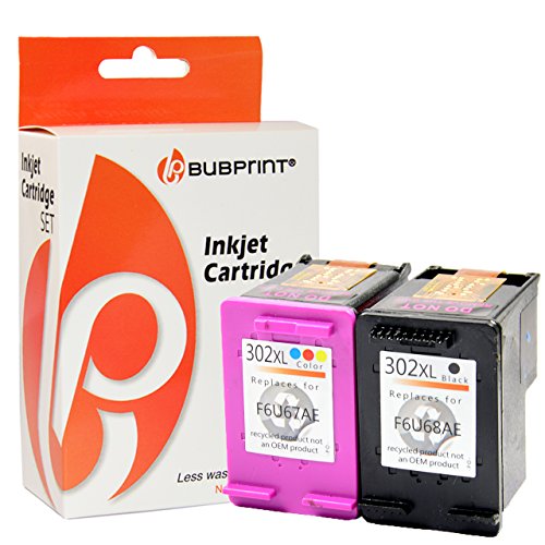 2 Druckerpatronen kompatibel für HP 302 XL 302XL black + color - XXL Inhalt