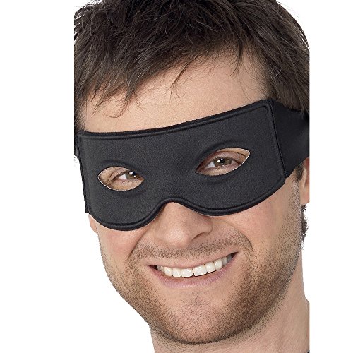 Smiffy's 99717 Banditen-Augenmaske und Halstuch zum Festbinden, Einheitsgröße