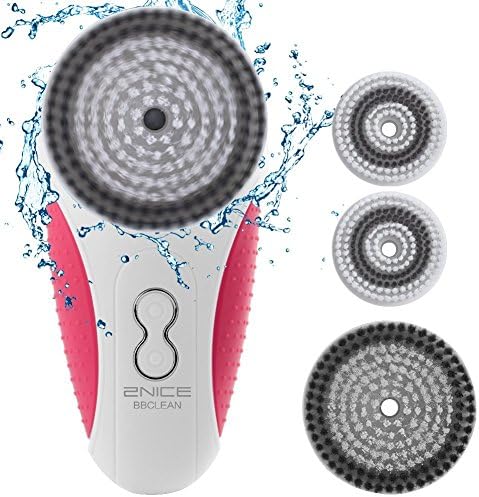 2NICE Sonic Facial Brush Portable Rechargeable and Cordless for Face and Body Skin Cleansing with 3 Speeds Mode IP66 Waterproof