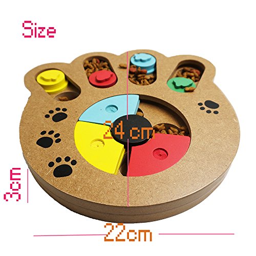 Baby-Pet-Paw-Shape-Wooden-Interactive-Food-Treated-Hide-and-Seek-Activity-Toys-For-Pet-Dog-Slow-Food-Puzzle-Training-Toy