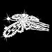Butterfly Pattern Rhinestone Hair Comb Slide Clip Bridal Wedding Hair Accessory