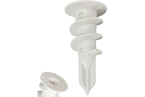 IBRIQO® Taco de Nylon 15×33 mm para Placas de Cartón Yeso (Pladur) | Fijación Sin Taladro | Alta Sujeción, Premontaje Rápido | Taco Autoperforante | Anclaje Yeso Laminado (15x33 MM, 50, Unidad)